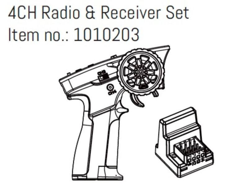Hobby Plus 4CH Radio und Empfänger Set - GOAT