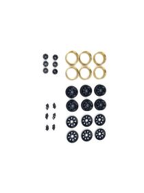 Hobby Plus RC CR-18P 6X6 1.2 Steelie Bead Lock Wheel (...