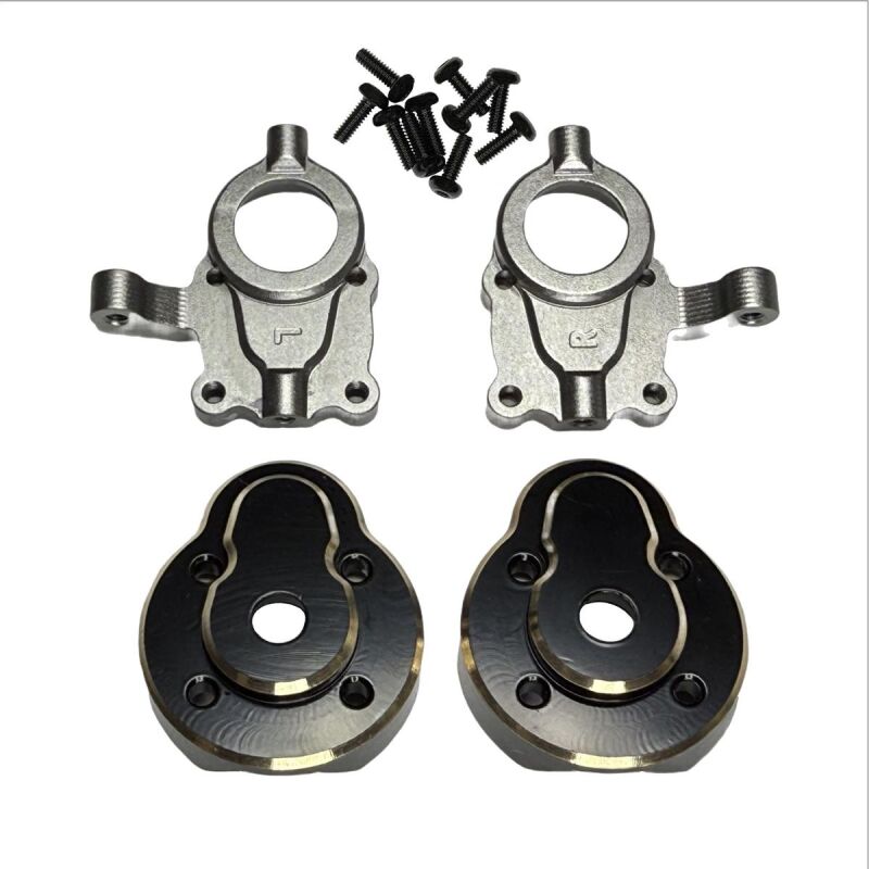 Hobby Plus optional. Aluminium vorne Portal Radmitnehmer Set V2 - EVO/GOAT