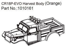 Hobby Plus Harvest Karosserie (orange) - EVO 1:18 /...
