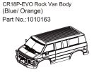 Hobby Plus RC Rock Van Body (blue/orange) - EVO 1:18 / HBP240356