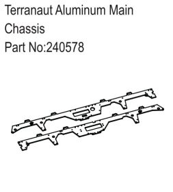 Hobby Plus RC Terranaut Aluminum Main Chassis / HBP240578
