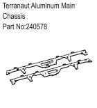 Hobby Plus RC Terranaut Aluminum Main Chassis / HBP240578