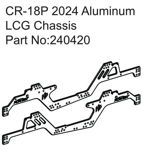 Hobby Plus CR-18P 2024 Aluminium LCG Chassis