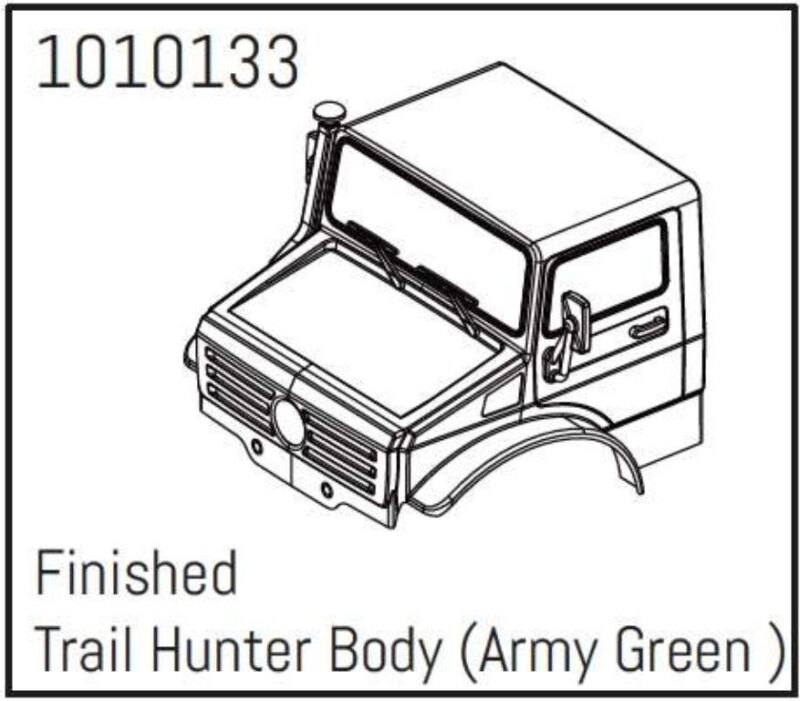 Hobby Plus RC T-Hunter PC Body Set (army green) - PRO Crawler 1:18 / HBP240253