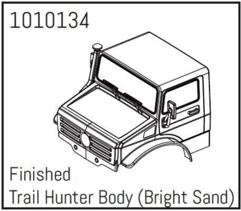 Hobby Plus RC T-Hunter PC Body Set (bright sand) - PRO Crawler 1:18 / HBP240254