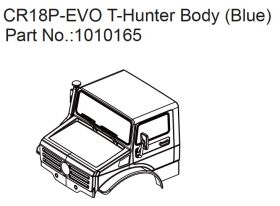 Hobby Plus T-Hunter - EVO 1:18 Polycarbonat-Karosserie blau