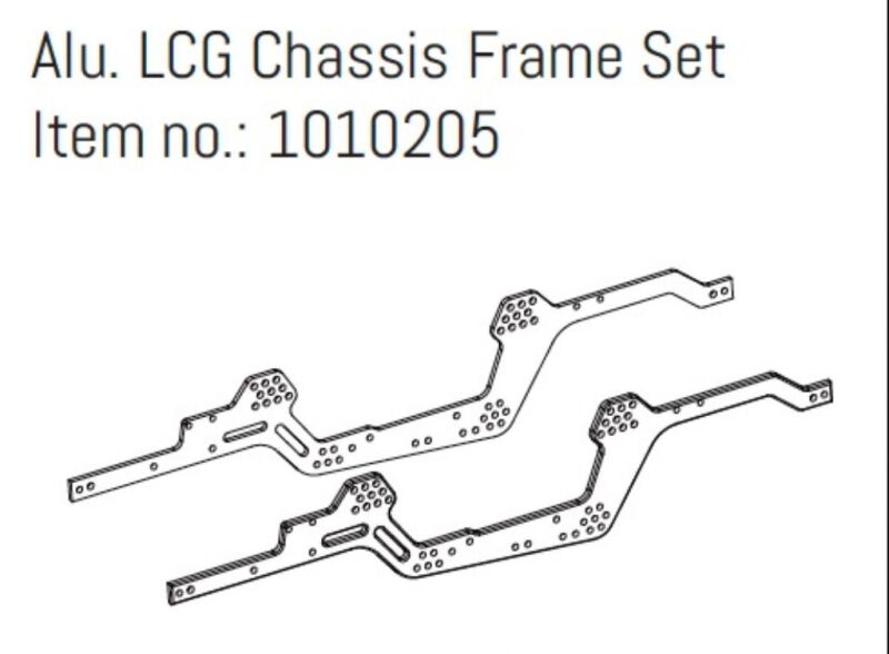 Hobby Plus Aluminium LCG Chassis Rahmen Set - GOAT