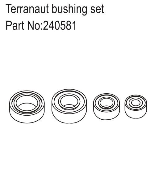 Hobby Plus RC Terranaut Hardware Set / HBP240581