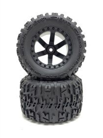 ABSIMA 1:10 Monster Truck Räderset schwarz (2) / 2500040