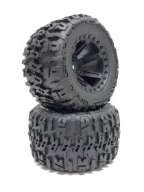 ABSIMA 1:10 Monster Truck Räderset schwarz (2) / 2500040