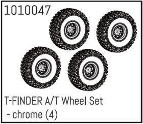 Hobby Plus T-FINDER A/T Räder-Set - chrome (4...