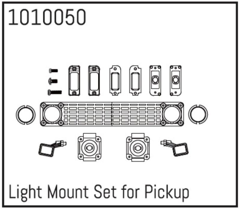 Hobby Plus RC Light Mount Set for Pickup / HBP240160