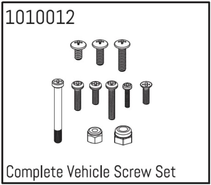 Hobby Plus RC Complete Vehicle Screw Set / HBP240024