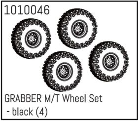 Hobby Plus GRABBER M/T Räder-Set - schwarz (4...