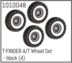 Hobby Plus RC T-FINDER A/T Wheel Set - black (4) / HBP240082