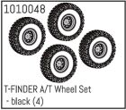 Hobby Plus RC T-FINDER A/T Wheel Set - black (4) / HBP240082