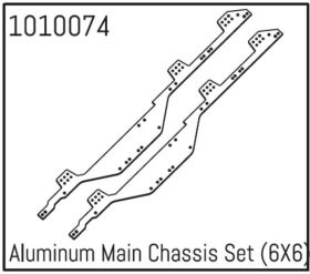 Hobby Plus Aluminium Main Chassis-Set (6x6)