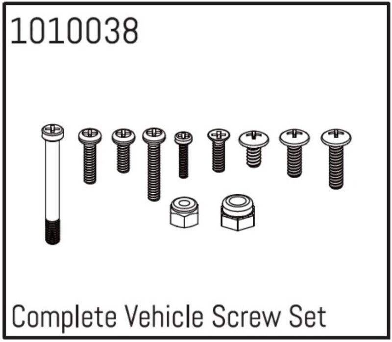 Hobby Plus RC Complete Vehicle Screw Set / HBP240124