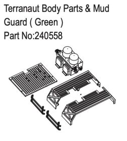 Hobby Plus RC Terranaut Body Parts & Mud Guard (...