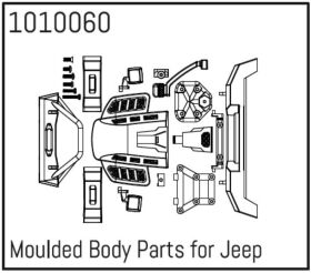 Hobby Plus Karosserie gespritzt (für Wrangler)