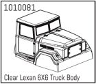 Hobby Plus RC Clear Lexan 6X6 Truck Body / HBP240170