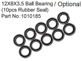 Hobby Plus Kugellager gummigedichtet 12x8x3.5 (10...