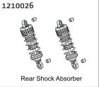 ABSIMA Alu Rear Shocks - Buggy (2) / 1210026