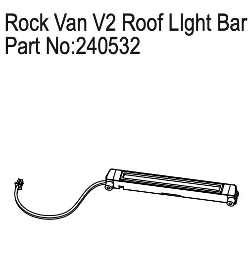 Hobby Plus RC Roof LIght Bar for Rock Van V2 / HBP240532