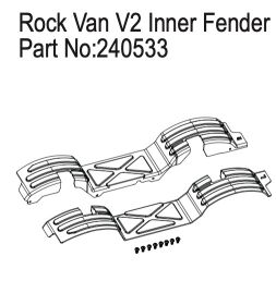 Hobby Plus RC Inner Fender for Rock Van V2 / HBP240533
