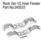 Hobby Plus RC Inner Fender for Rock Van V2 / HBP240533