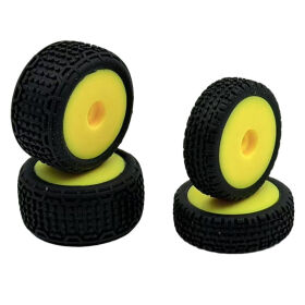 Hobby Plus RC Speck-B Front/Rear Wheel Set yellow (2) /...