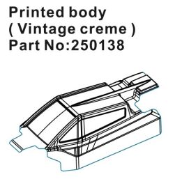 Hobby Plus RC Speck-B Printed Lexan Body - vintage creme...