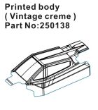 Hobby Plus RC Speck-B Printed Lexan Body - vintage creme / HBP250138