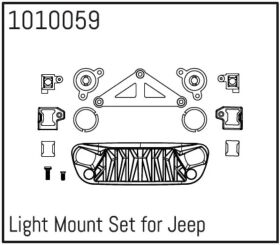 Hobby Plus Lichthalter Set für Wrangler