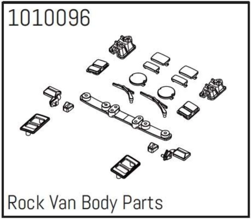 Hobby Plus Rock Van Body Parts - PRO Crawler 1:18