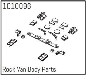 Hobby Plus Rock Van Body Parts - PRO Crawler 1:18