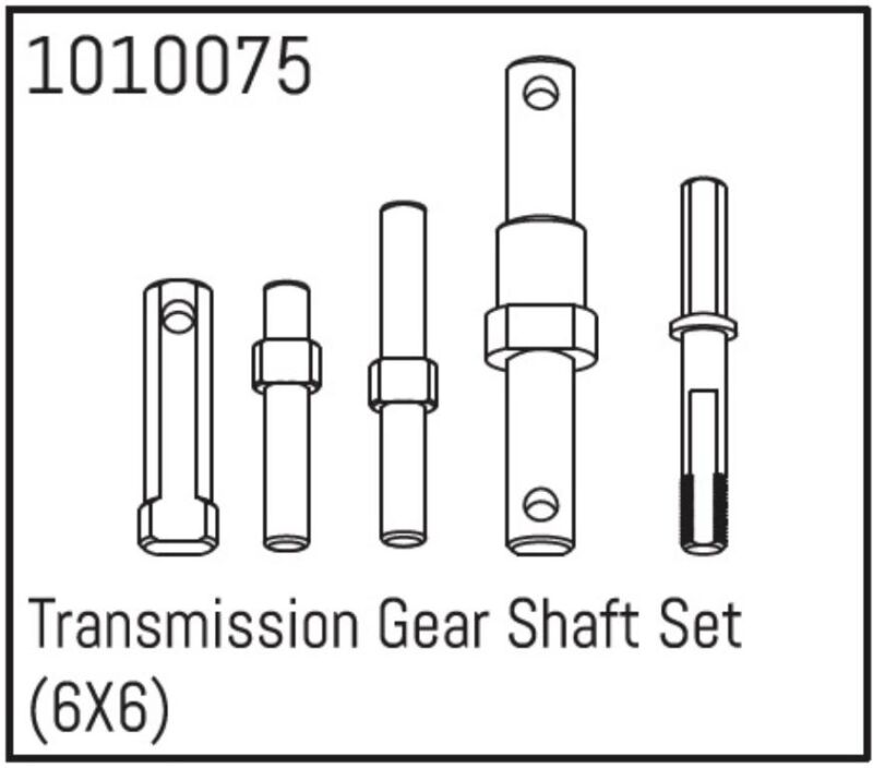 Hobby Plus RC Transmission Gear Shaft Set (6X6) / HBP240120