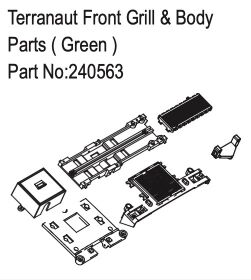 Hobby Plus RC Terranaut Front Grill & Body Parts (...