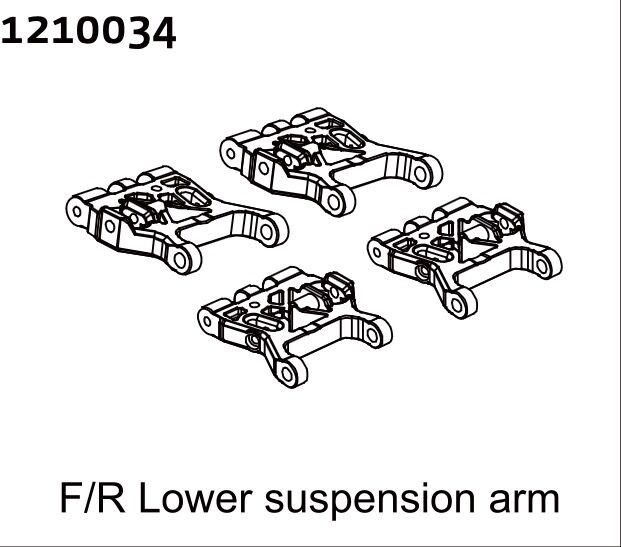 ABSIMA Lower Suspension Arm Set F/R / 1210034