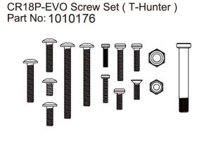 Hobby Plus Schraubensatz T-Hunter - EVO 1:18 / HBP240316