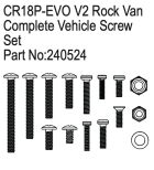 Hobby Plus RC Complete Vehicle Screw Set for CR18P EVO V2 Rock Van / HBP240524