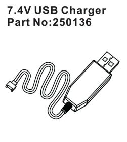 Hobby Plus RC 7.4V USB Charger / HBP250136