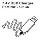 Hobby Plus RC 7.4V USB Charger / HBP250136