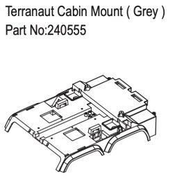 Hobby Plus RC Terranaut Cabin Mount ( Grey ) / HBP240555