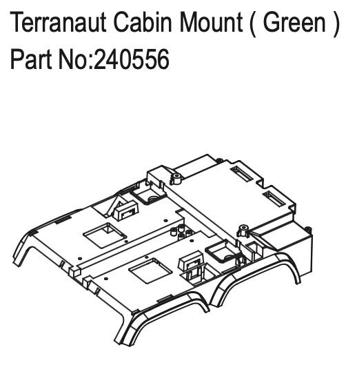 Hobby Plus RC Terranaut Cabin Mount ( Green ) / HBP240556