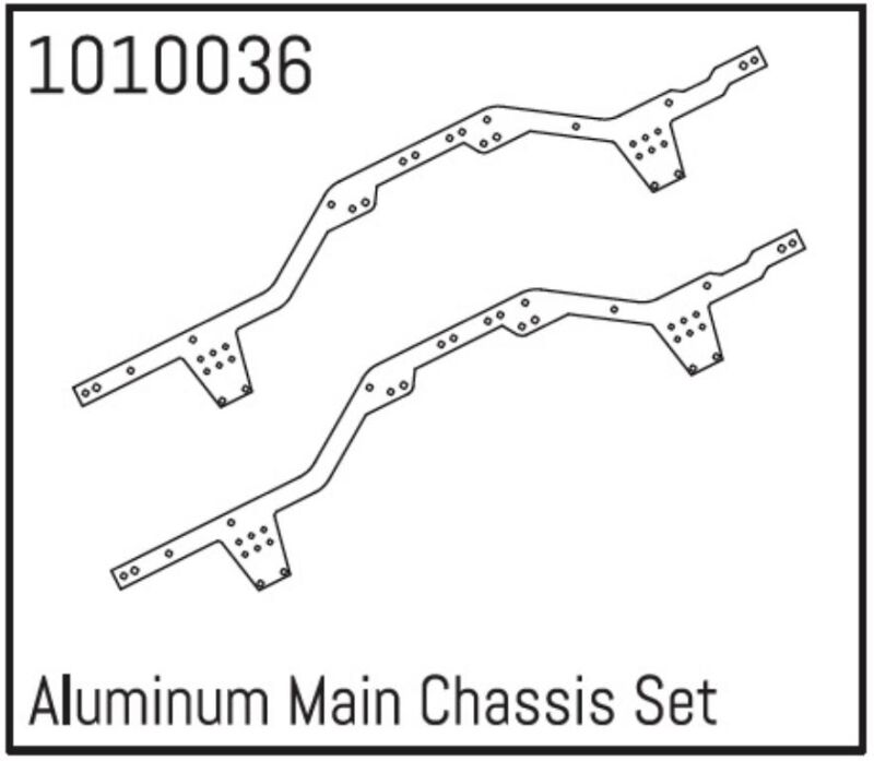 Hobby Plus Aluminium Main Chassis-Set
