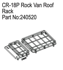 Hobby Plus RC Rock Van Roof Rack / HBP240520