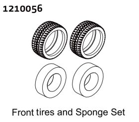 ABSIMA Tire & Sponge Set - Rally (2) / 1210056