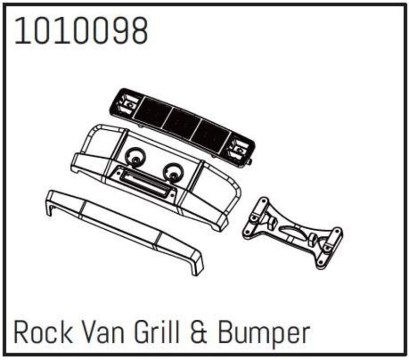 Hobby Plus RC Rock Van Grill & Bumper - PRO Crawler 1:18 / HBP240232